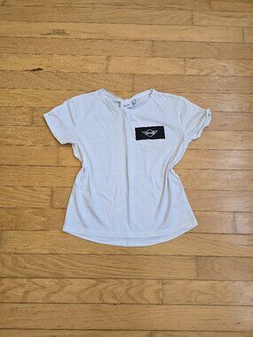 Mini Cooper | minimalist white short sleeve t-shirt  | WMS S
